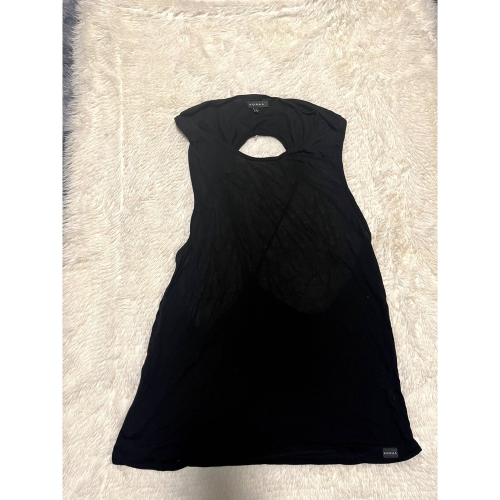 Koral  Black Sleeveless Top size L